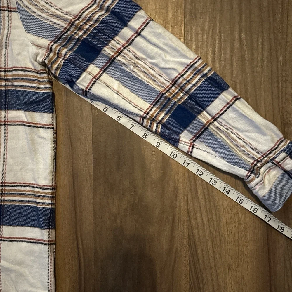 Idyllwind Miranda Lambert Shirt Womens XL White Blue Plaid Pearl Snap Western - Picture 11 of 12